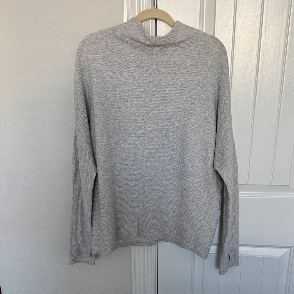 lululemon athletica Heather Gray Women's Cowl neck Sweater